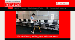 Desktop Screenshot of electricaltestandtag.com.au