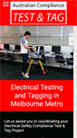 Mobile Screenshot of electricaltestandtag.com.au